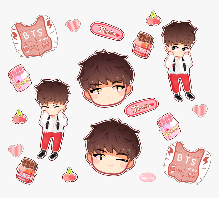 Bts Jimin Stickers Png, Transparent Png, Free Download