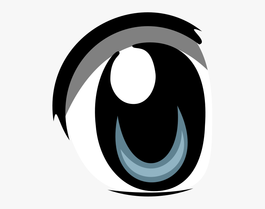 Symbol,eye,circle,black And White,logo,font,clip Art - Anime Eyes Transparent Background, HD Png Download, Free Download