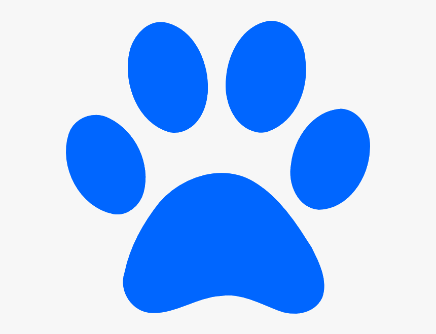 Dog Print Blue Paw Clip Art Stunning Free Transparent - Red Paw Print Png, Png Download, Free Download