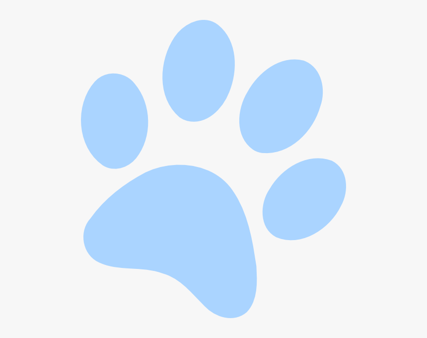 Blue Paw Print Svg Clip Arts - Blue And Black Paw Print, HD Png Download, Free Download