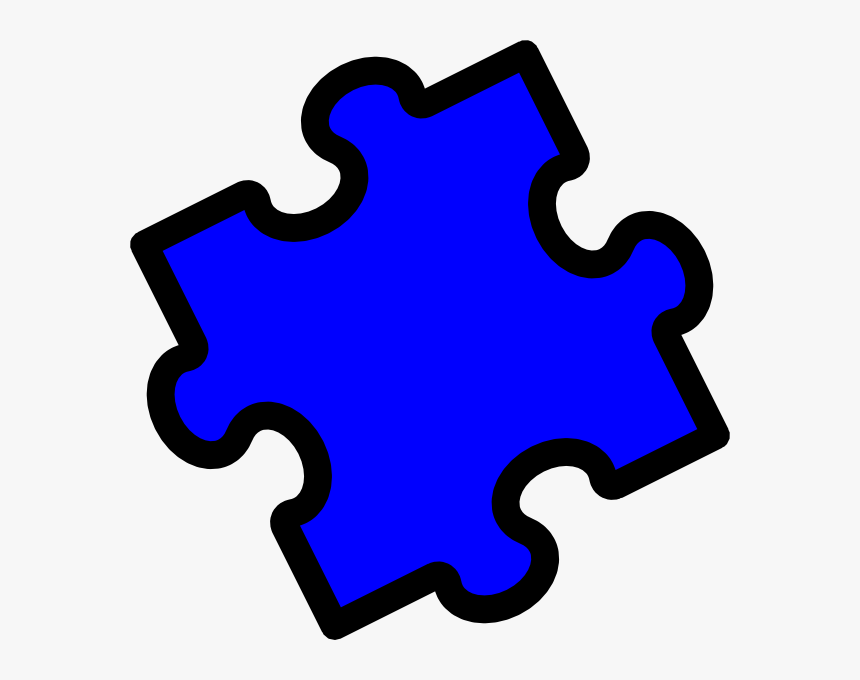 Bright Blue Puzzle Piece Svg Clip Arts - Clip Art, HD Png Download, Free Download