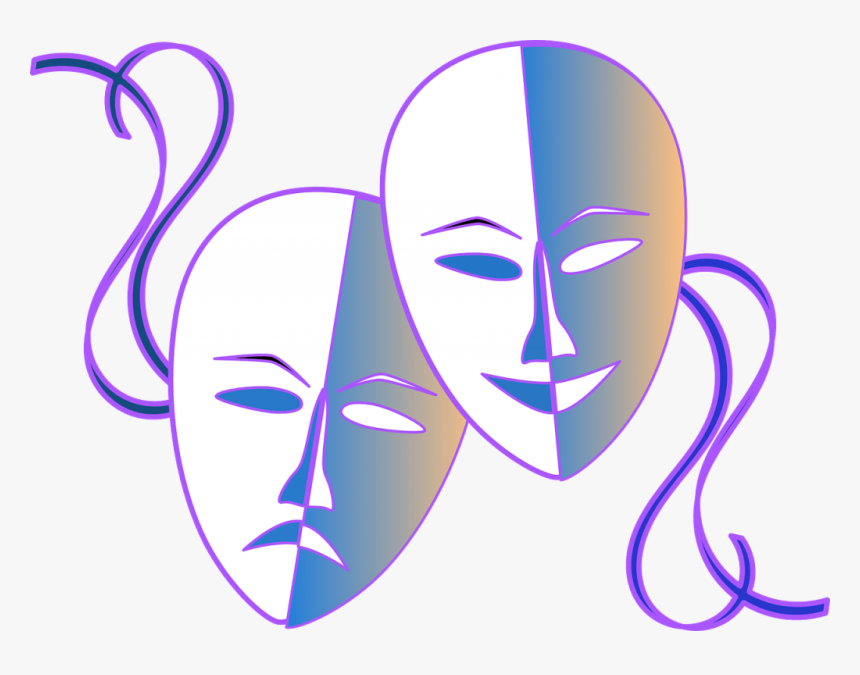 Purple Theatre Masks, HD Png Download, Free Download