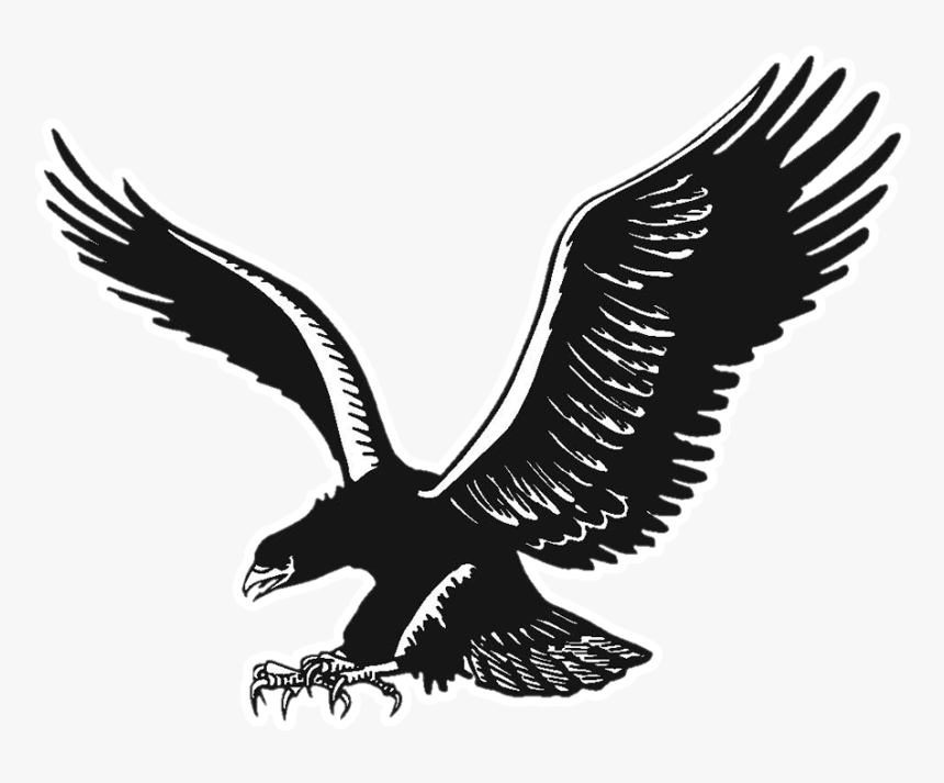 School Logo - Black And White Eagle Logo, HD Png Download, Free Download