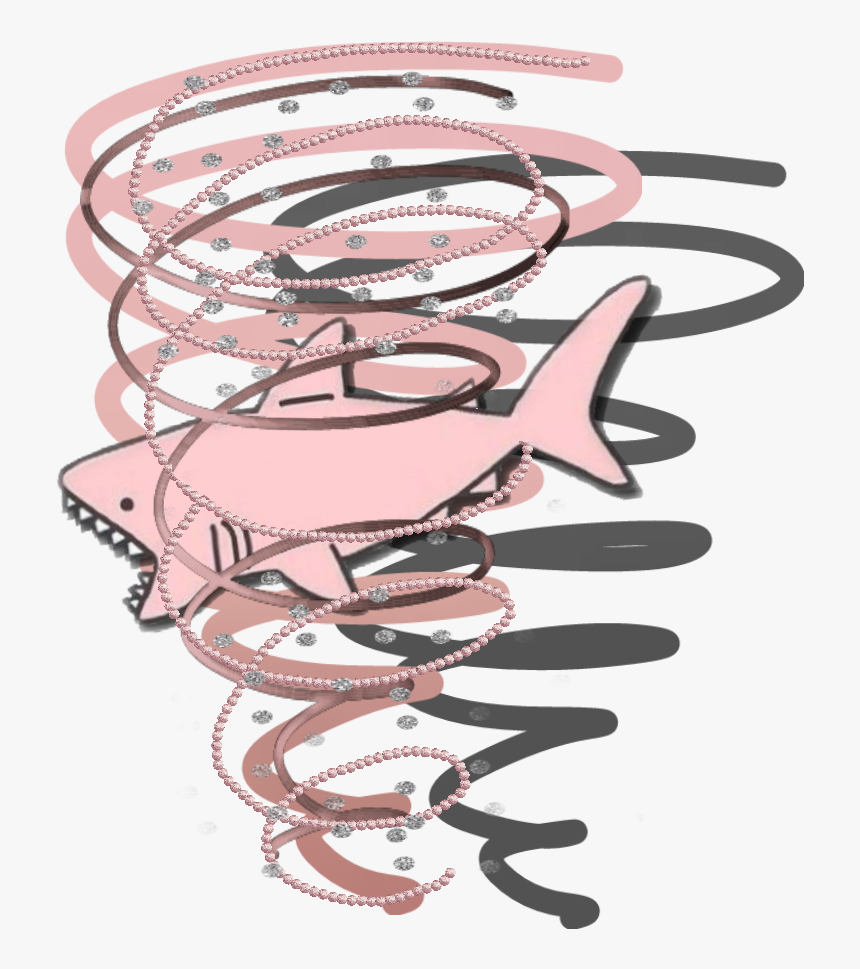 #sharknado #shark #pink #fish #ocean #tornado #animals - Bangle, HD Png Download, Free Download