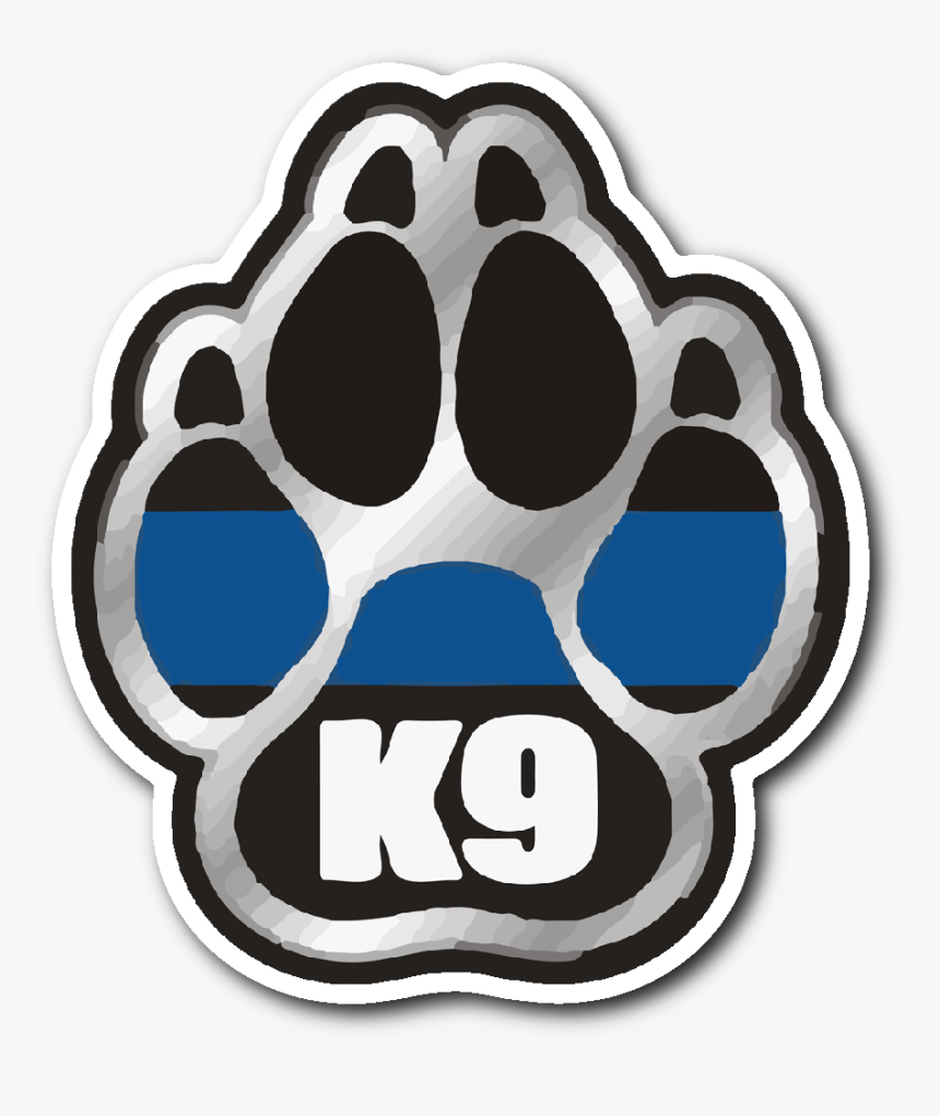 Thin Blue Line K9 Paw Sticker"
 Class= - Thin Blue Line K9 Paw, HD Png Download, Free Download