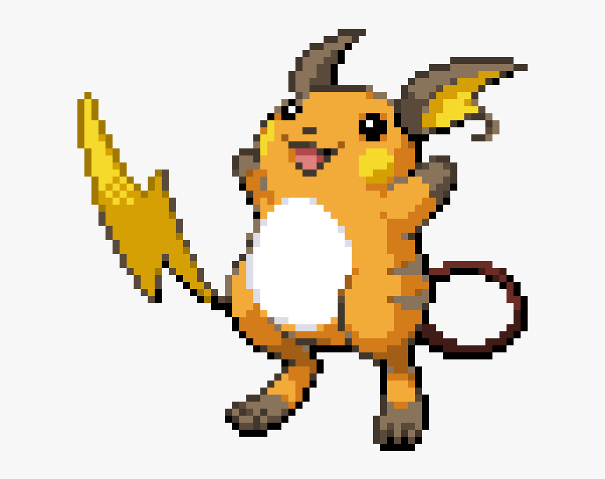 Pikachu Raichu Sprite Image Gif - Raichu Pixel Sprite, HD Png Download, Free Download