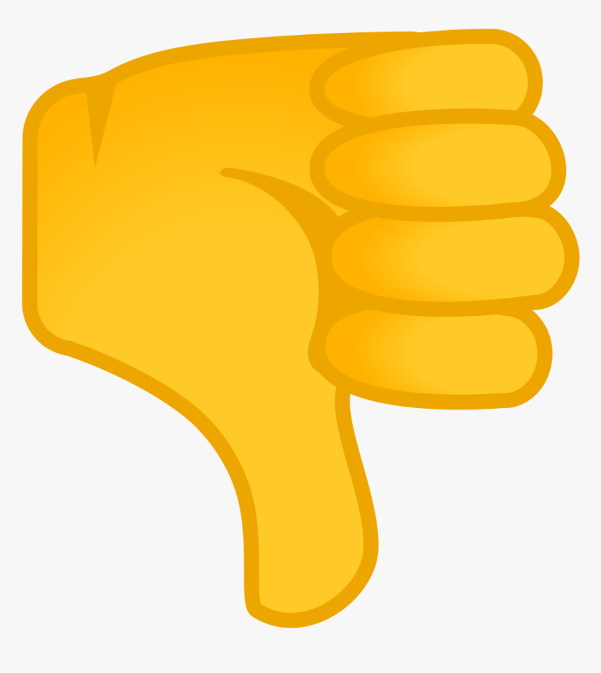 Thumbs Down Emoji Png - Thumbs Down Meaning, Transparent Png, Free Download