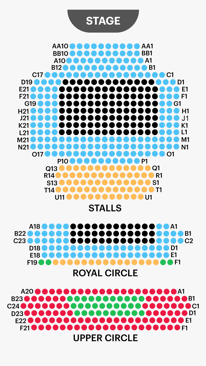 Duke Of York"s Theatre Seating Plan - Noel Coward Theatre Seating Plan, HD Png Download, Free Download