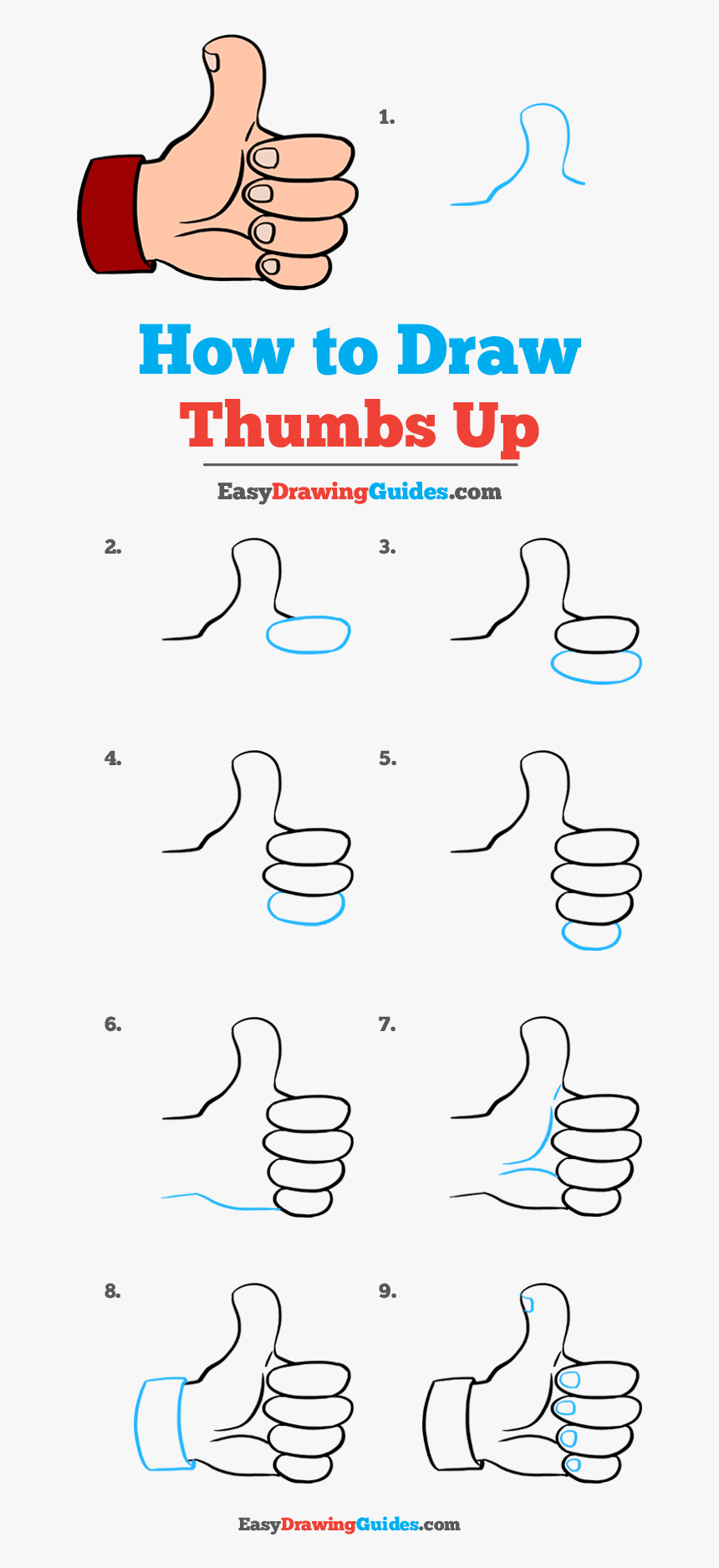 How To Draw Thumbs Up Sign - Rick And Morty Drawing Step By Step, HD Png Download, Free Download