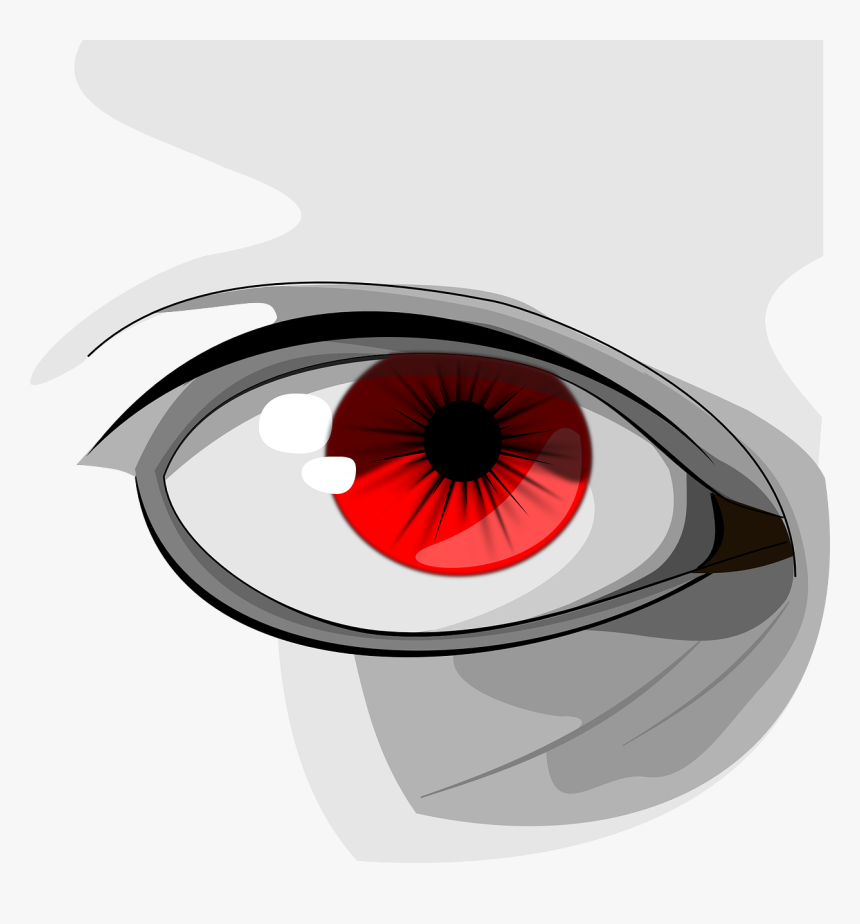 Red Eyes Png Icon - Eye Clip Art, Transparent Png, Free Download