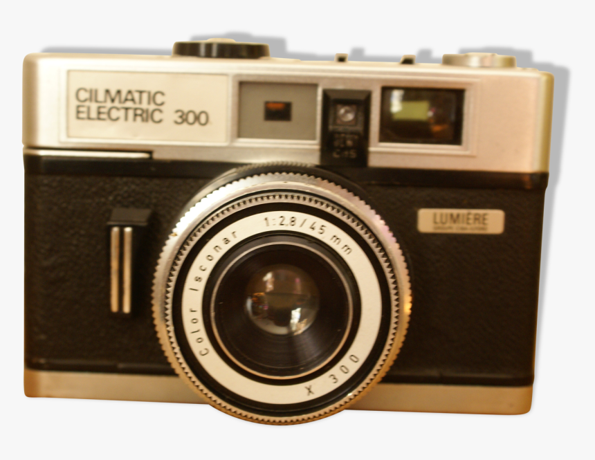 Vintage Camera Light Cilmatic Electric 300 With Leather - Point-and-shoot Camera, HD Png Download, Free Download