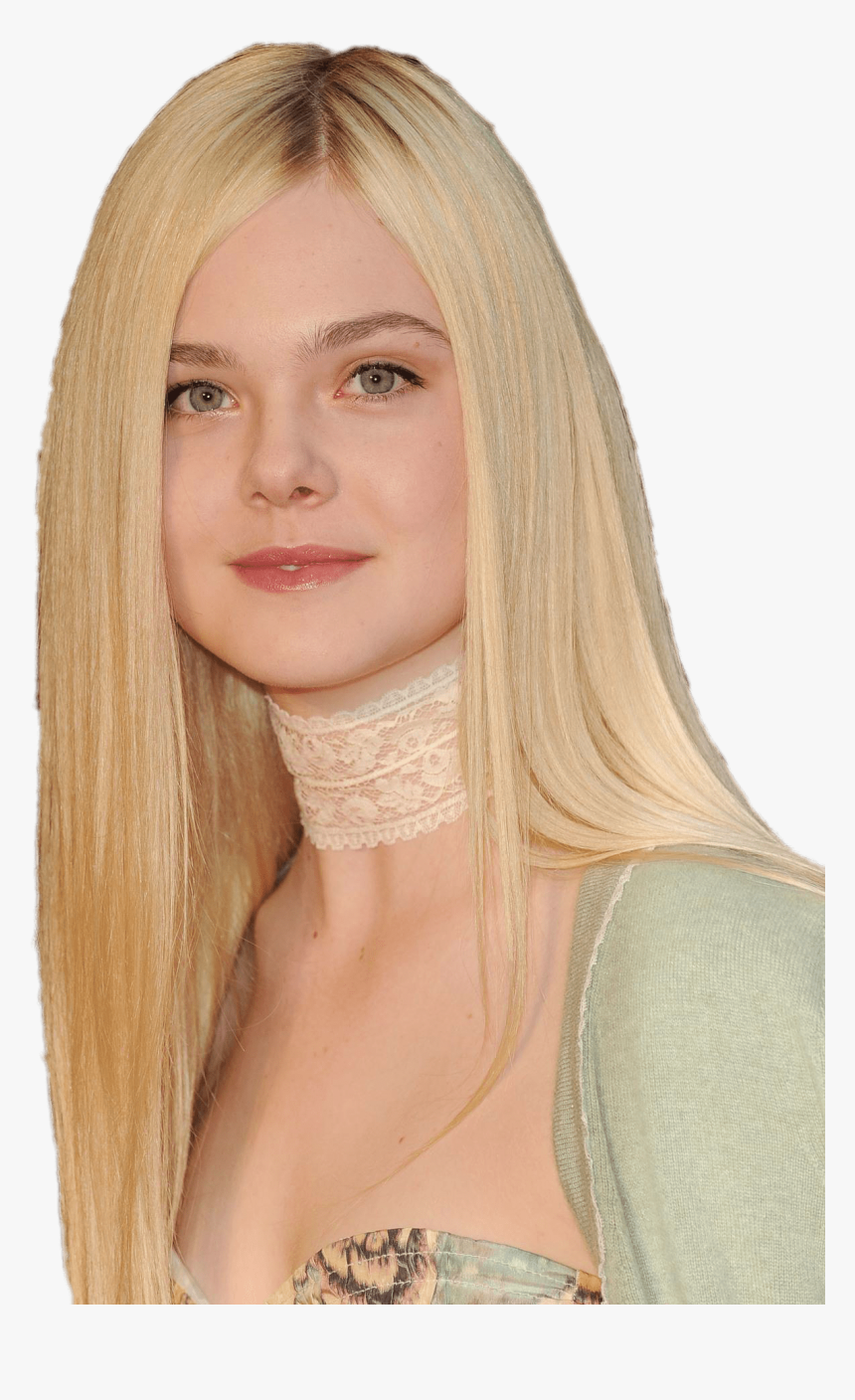 Elle Fanning White Choker - Elle Fanning Png, Transparent Png, Free Download