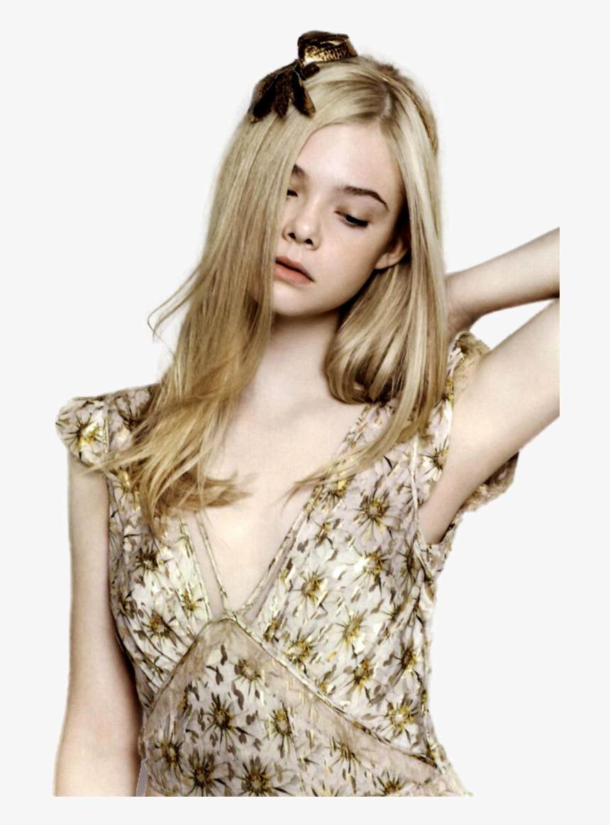 Elle Fanning Png - Magazine Elle Fanning Photoshoot, Transparent Png, Free Download