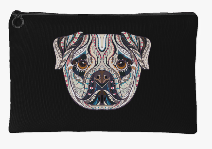 Ethnic Collection Accessory Pouch - Pug, HD Png Download, Free Download