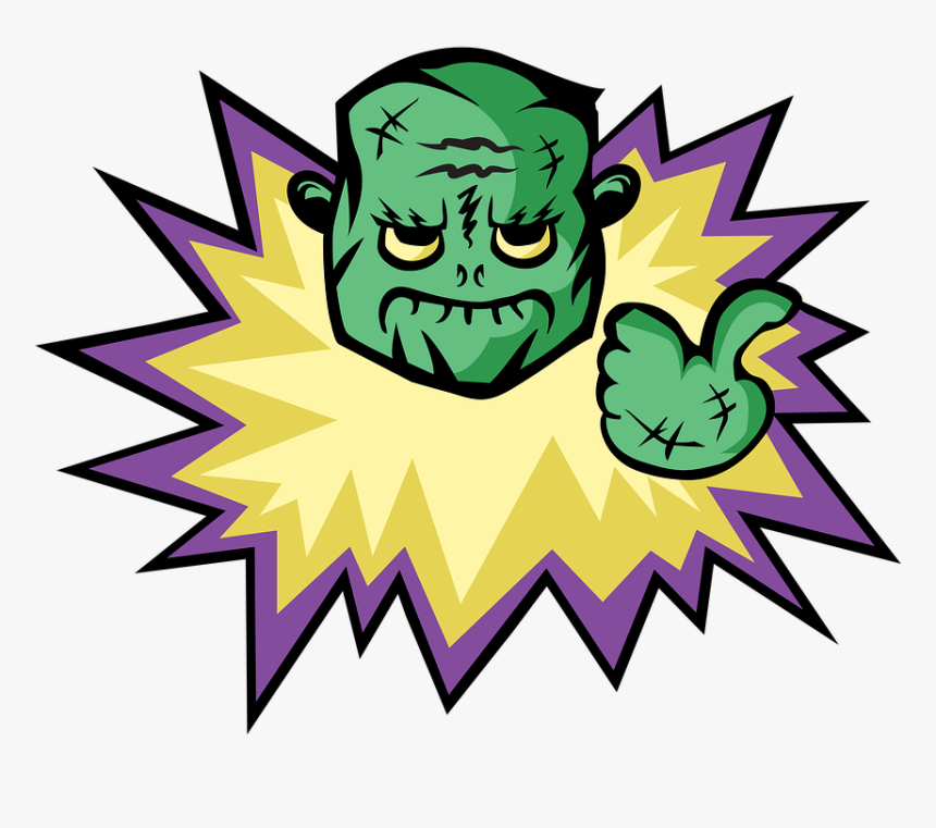 Zombie, Unhappy, Thumbs Up, Horror, Monster, Confused - Portable Network Graphics, HD Png Download, Free Download