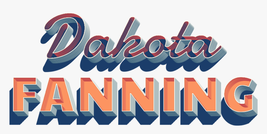Dakota Fanning 3d Letter Png Name - Graphic Design, Transparent Png, Free Download