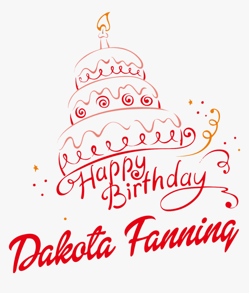 Dakota Fanning Happy Birthday Vector Cake Name Png - Roman Reigns Photo Birthday, Transparent Png, Free Download