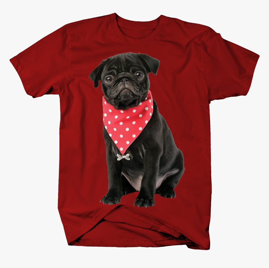 Black Dog With Red Bandana, HD Png Download - kindpng