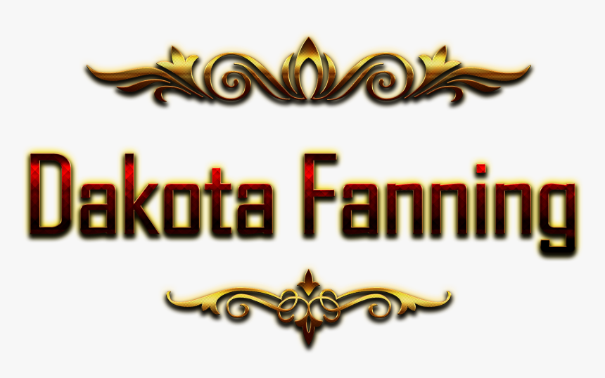 Dakota Fanning Decorative Name Png - Emblem, Transparent Png, Free Download