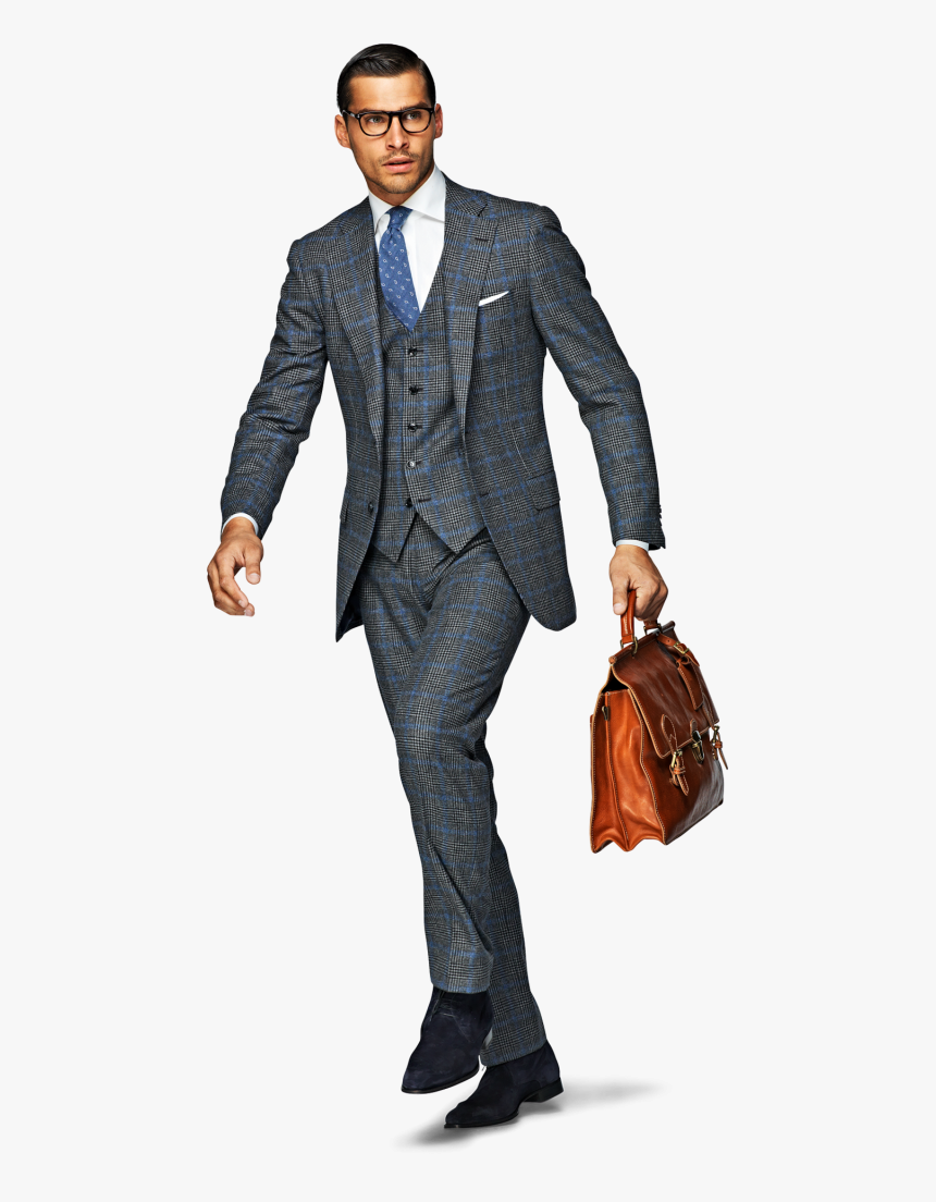 Men"s Business Outfits, Sharp Dressed Man, Well Dressed - Man With Briefcase Png, Transparent Png, Free Download