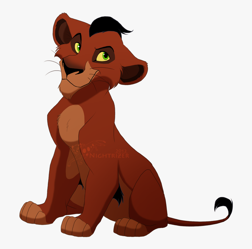 Lk, A Young Lion Cub, - Lion King Scar Cub, HD Png Download, Free Download