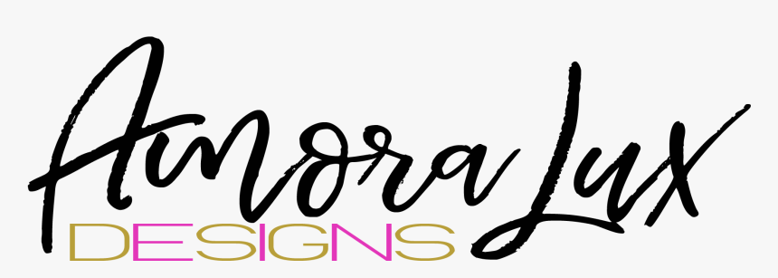 Amora Lux Designs - Calligraphy, HD Png Download, Free Download