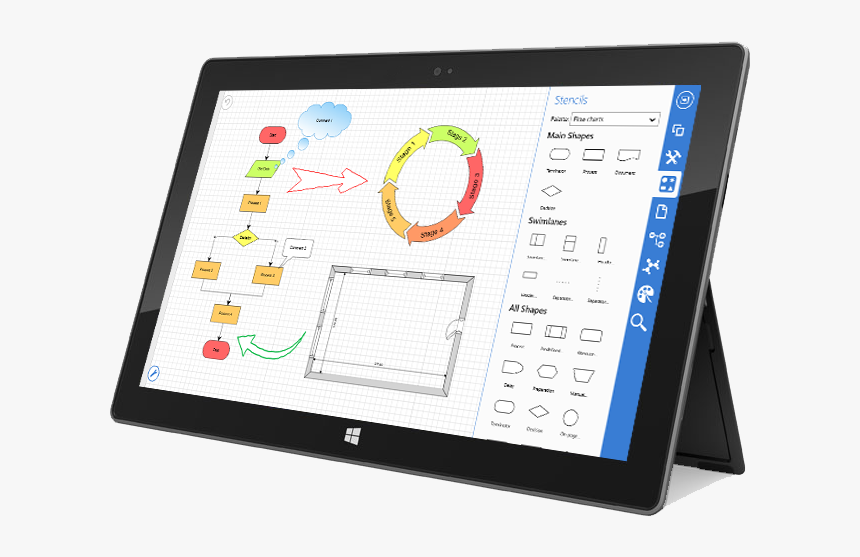 Clip Art Drawing App For Tablet - Tablet Computer, HD Png Download, Free Download