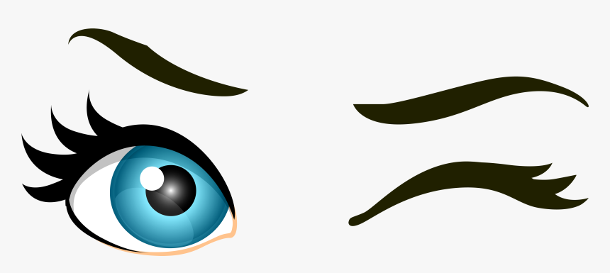 Clip Art Sad Eyes Clip Art - Winking Eye Clipart, HD Png Download, Free Download