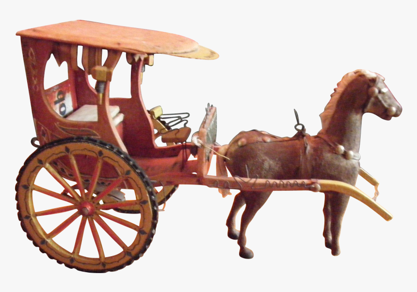 Folk Art Horse And Carriage - Chaise, HD Png Download, Free Download
