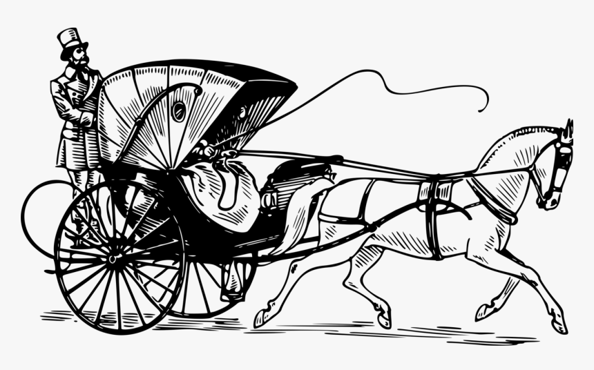 Transparent Carriage Clipart - Buggy Clipart Black And White, HD Png Download, Free Download