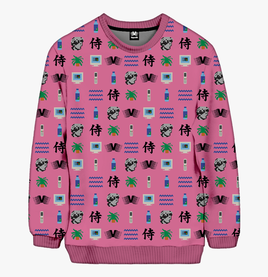 All Over Print Sweatshirt - Sweater, HD Png Download, Free Download