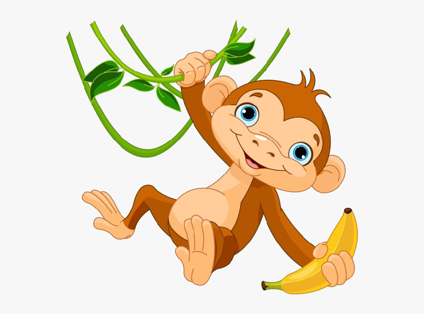 Hanging Monkey Png Image Black And White Download - Monkey Clipart, Transparent Png, Free Download