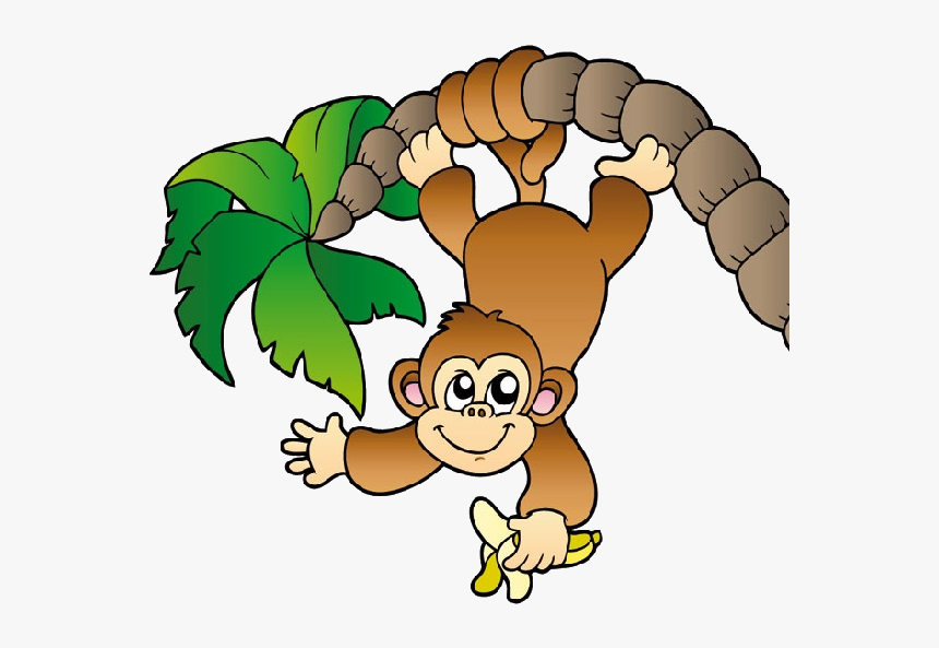 Zoo Monkey Png - Monkey Hanging From A Tree, Transparent Png, Free Download