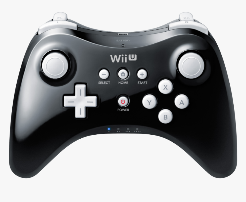 Black Body White Buttons - Wii U Pro Controller Schema, HD Png Download, Free Download