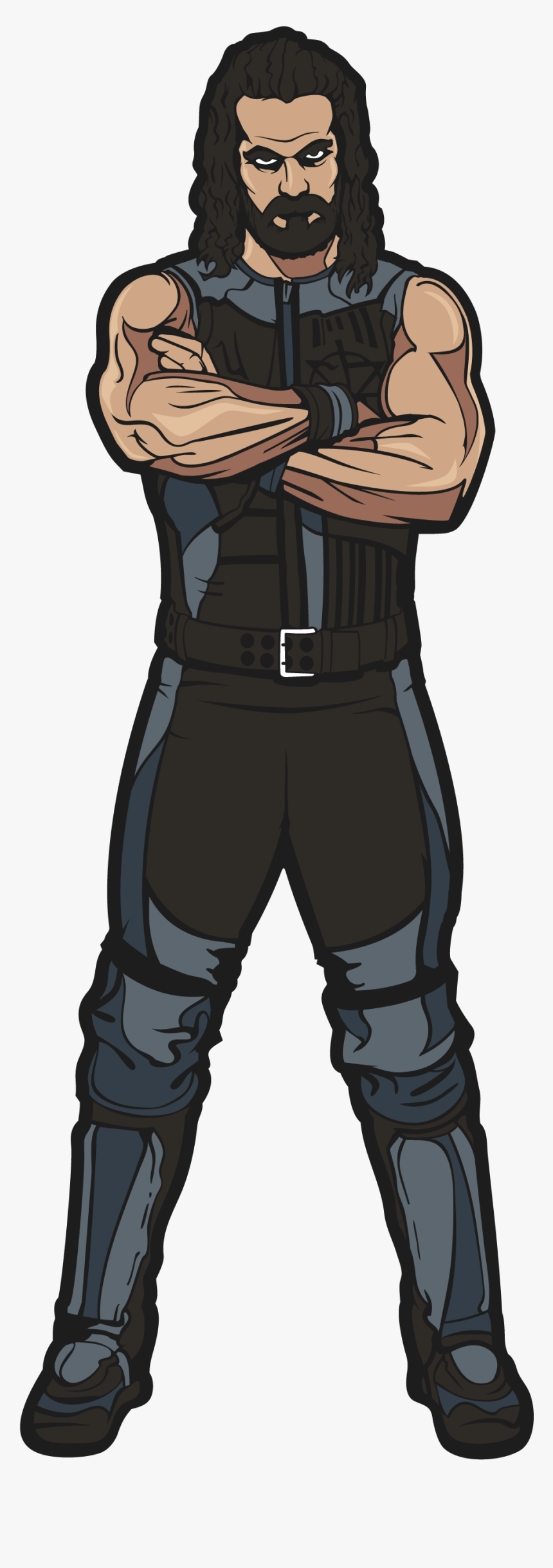 Transparent Wwe Clipart - Seth Rollins Wwe Drawing, HD Png Download, Free Download