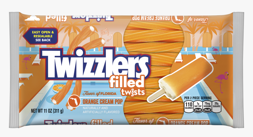 Twizzler Orange Cream Pop, HD Png Download, Free Download