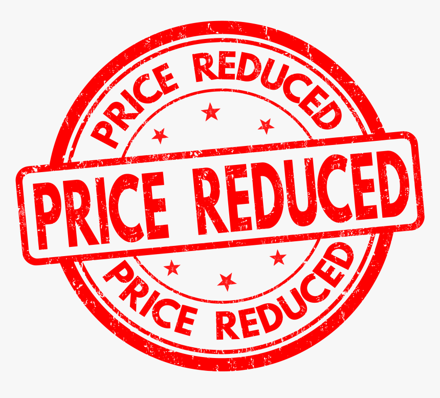 Reduce prices. Reduced. Price reduction. The sign reductive.