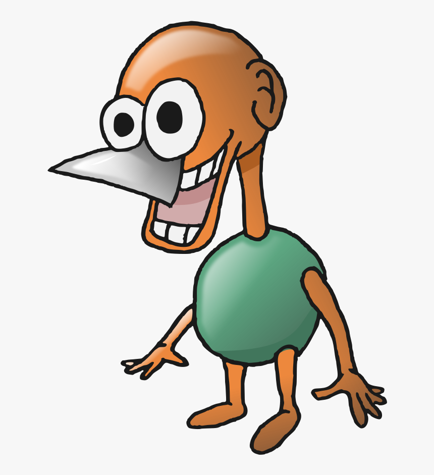 Orange Alien Cartoon Character Alien Vector, Royalty, HD Png Download, Free Download