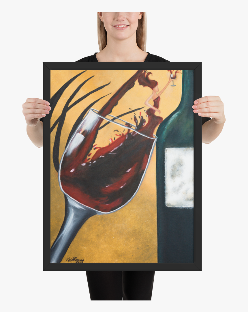 Image Of Mujer En Copa De Vino Tamaño - R6s Poster, HD Png Download, Free Download