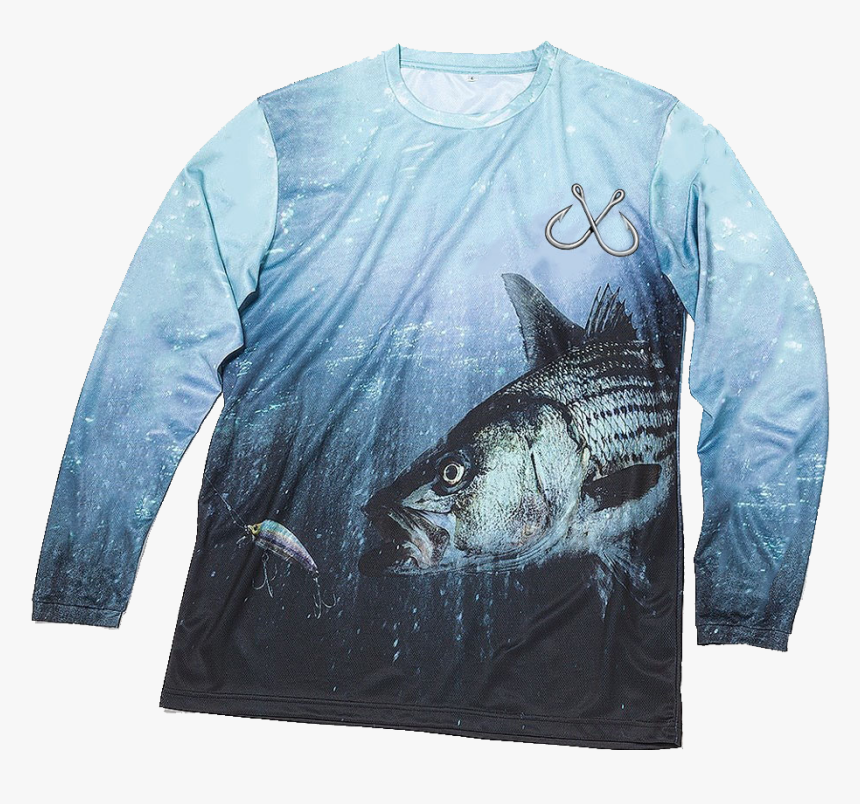 Image Of Striped Bass Signature Series Performance - Long-sleeved T-shirt, HD Png Download, Free Download