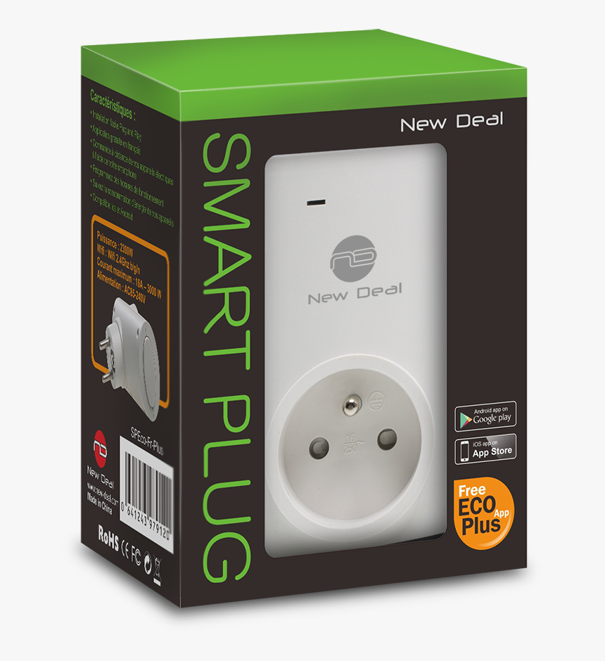 Smart Plug 3d Box - Ac Power Plugs And Sockets, HD Png Download, Free Download