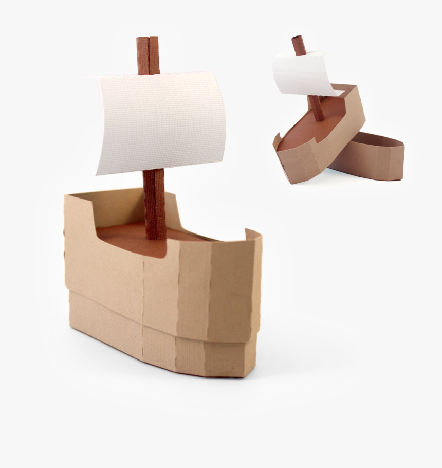 3d Box Boat - Boat Assembly Paper, HD Png Download, Free Download