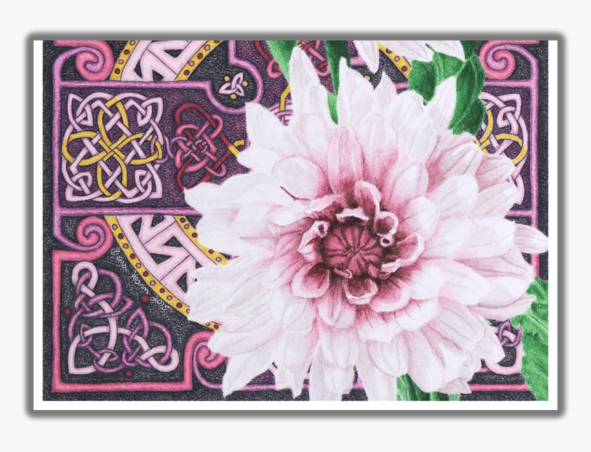 Forever Thine Single Dahlia Greeting Card - Dahlia, HD Png Download, Free Download