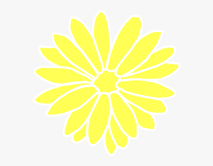 Dahlia Yellow Svg Clip Arts - Différence Entre Paquerette Et Marguerite, HD Png Download, Free Download