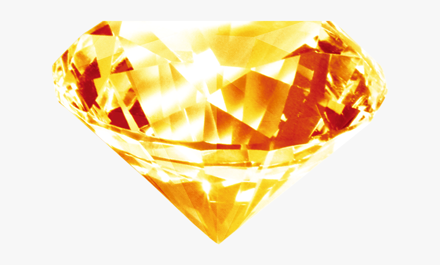 Brilliant Diamond Gold Free Download Png Hd Clipart - Transparent Background Gold Diamond Png, Png Download, Free Download