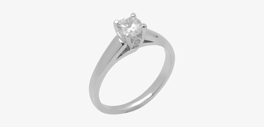 14k White Gold Diamond Ring D2047 - Engagement Ring, HD Png Download, Free Download