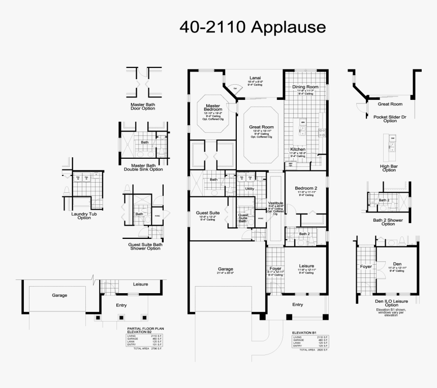Applause Floor Plan - Neal Communities Applause Elevation, HD Png Download, Free Download
