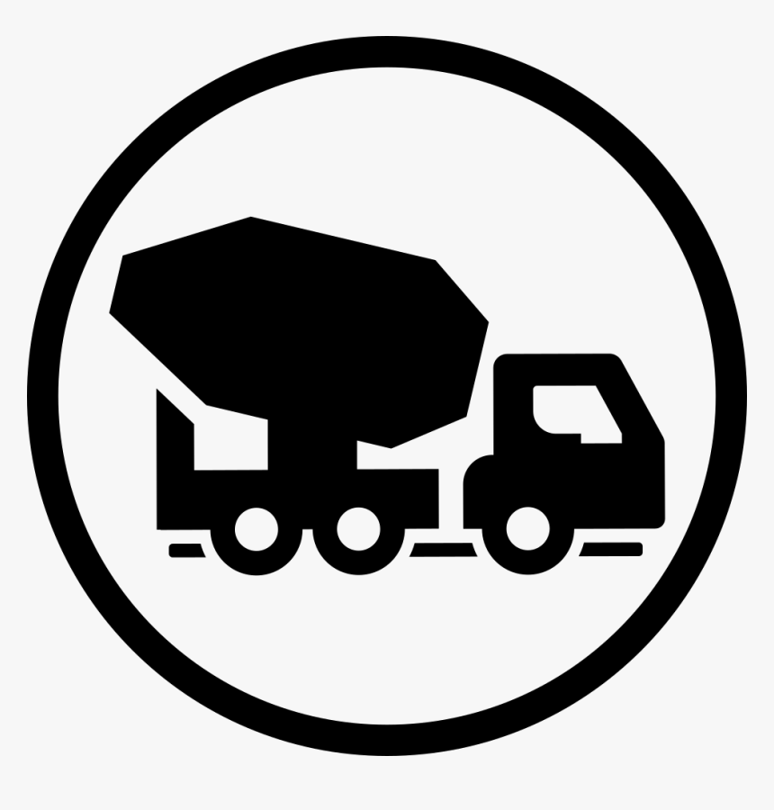 Cement Truck - White Cement Truck Icon, HD Png Download, Free Download