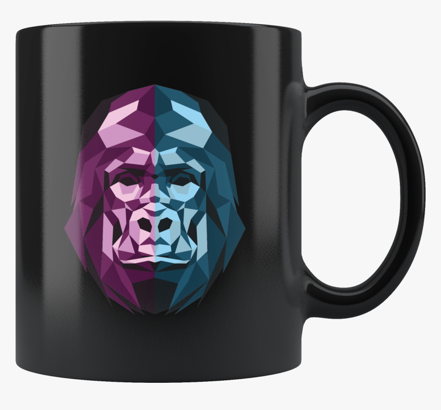 Gorilla Mug, Cool Gorilla Mug, Geometric Design, Gorilla - Baby Is Coming Soon 2019, HD Png Download, Free Download