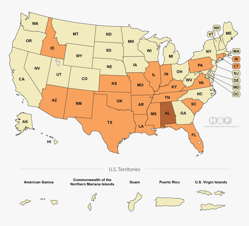 United States Map - Aunt Pronunciation Map, HD Png Download, Free Download